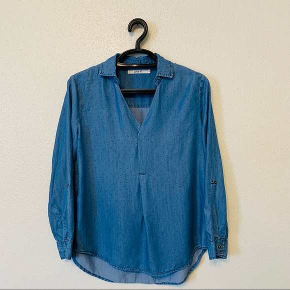 Love 8 Tunic Polka Dot Top Shirt - Picture 10 of 14